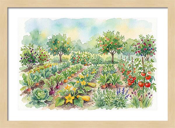 Lush Vegetable Garden Scene
