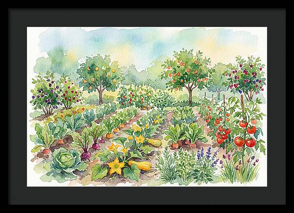 Lush Vegetable Garden Scene