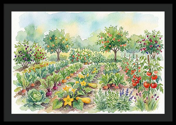 Lush Vegetable Garden Scene