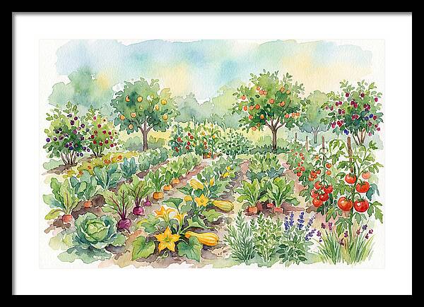 Lush Vegetable Garden Scene