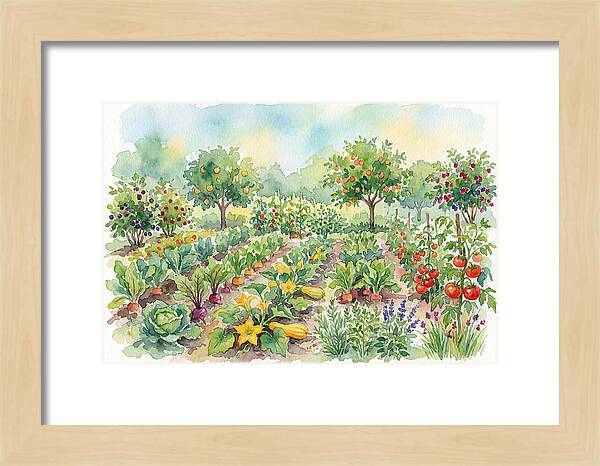 Lush Vegetable Garden Scene