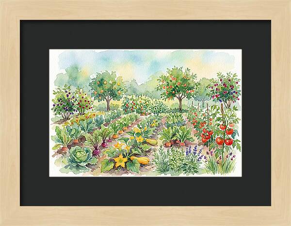 Lush Vegetable Garden Scene