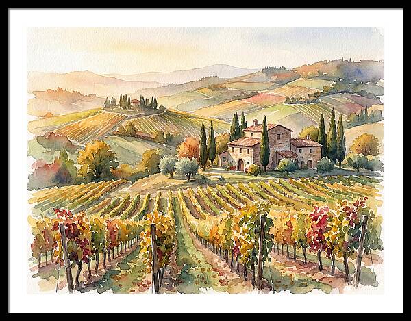 Lush Vineyard Tranquility
