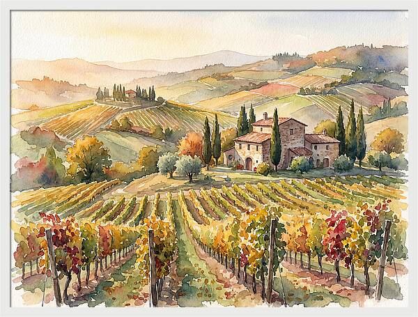 Lush Vineyard Tranquility