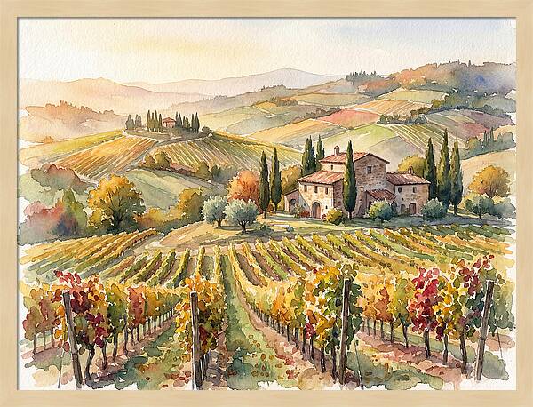 Lush Vineyard Tranquility
