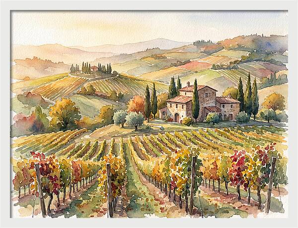 Lush Vineyard Tranquility