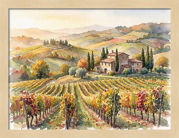 Lush Vineyard Tranquility