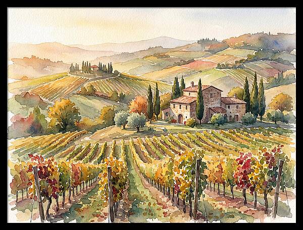 Lush Vineyard Tranquility