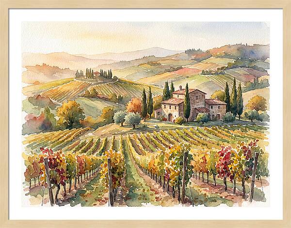 Lush Vineyard Tranquility