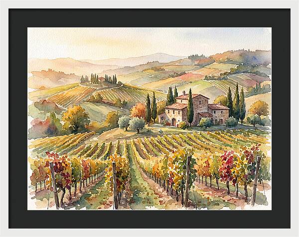 Lush Vineyard Tranquility
