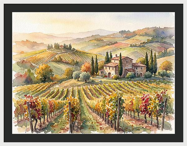 Lush Vineyard Tranquility