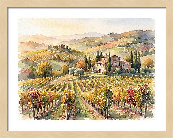 Lush Vineyard Tranquility