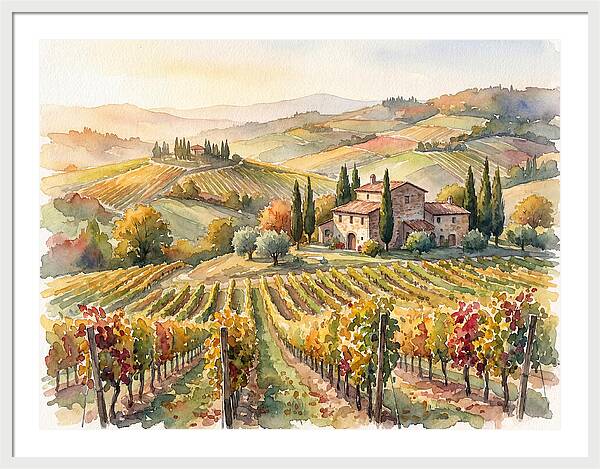 Lush Vineyard Tranquility