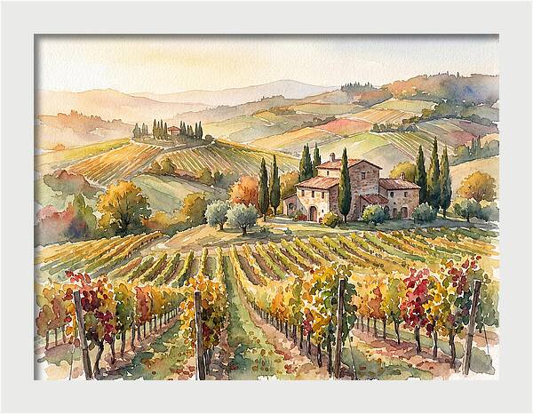 Lush Vineyard Tranquility