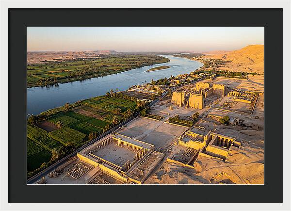 Luxor And The Nile At Golden Hour