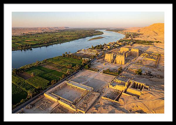 Luxor And The Nile At Golden Hour