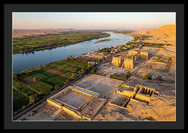 Luxor And The Nile At Golden Hour