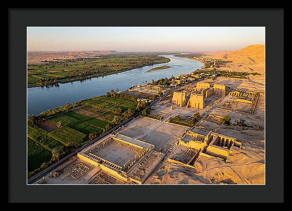 Luxor And The Nile At Golden Hour