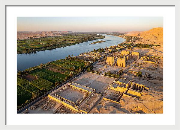 Luxor And The Nile At Golden Hour
