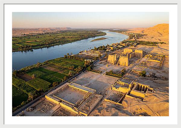 Luxor And The Nile At Golden Hour