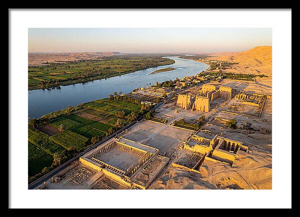 Luxor And The Nile At Golden Hour