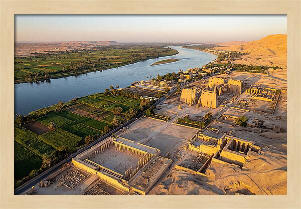 Luxor And The Nile At Golden Hour