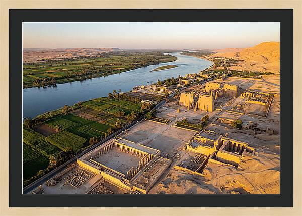 Luxor And The Nile At Golden Hour
