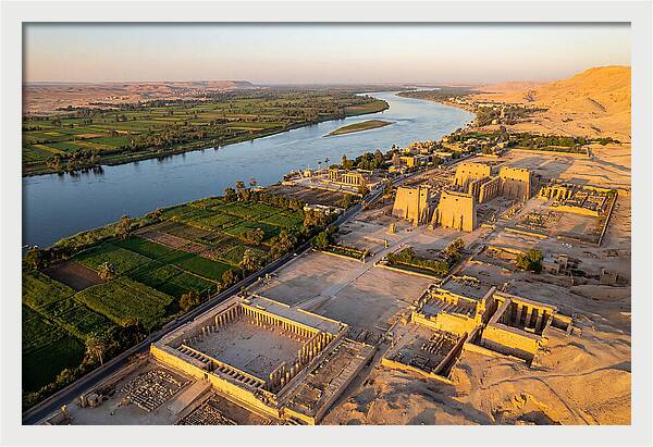 Luxor And The Nile At Golden Hour