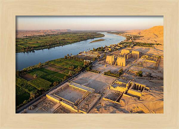 Luxor And The Nile At Golden Hour