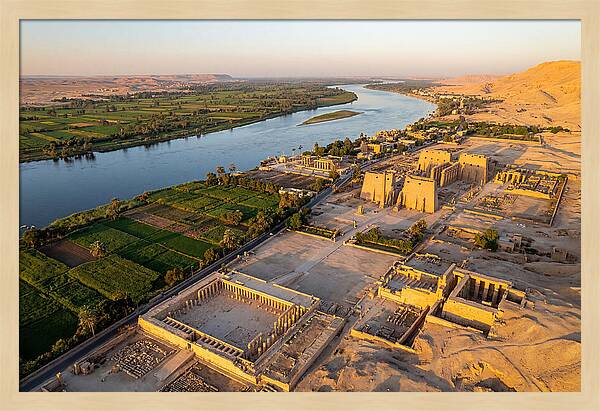 Luxor And The Nile At Golden Hour