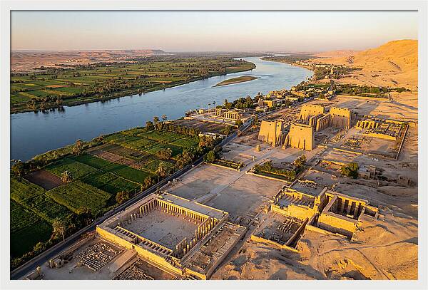 Luxor And The Nile At Golden Hour