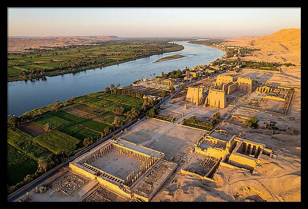 Luxor And The Nile At Golden Hour