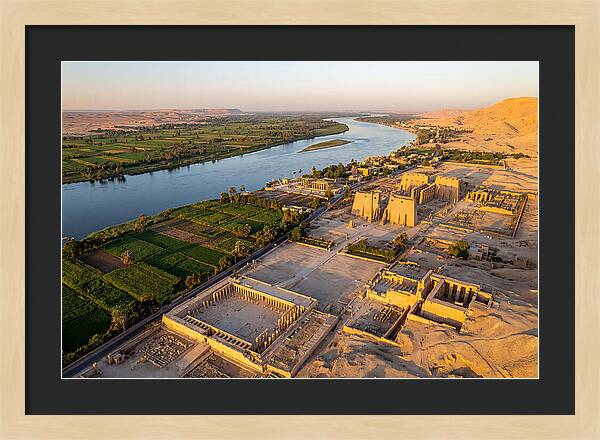 Luxor And The Nile At Golden Hour