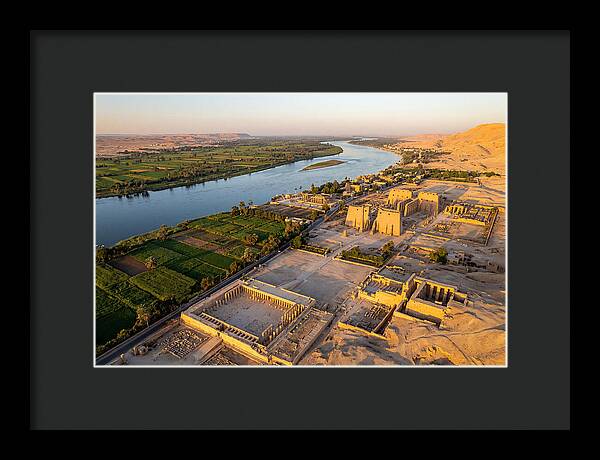 Luxor And The Nile At Golden Hour