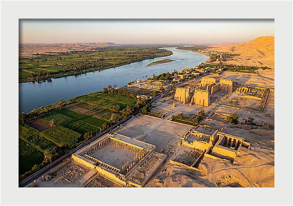 Luxor And The Nile At Golden Hour