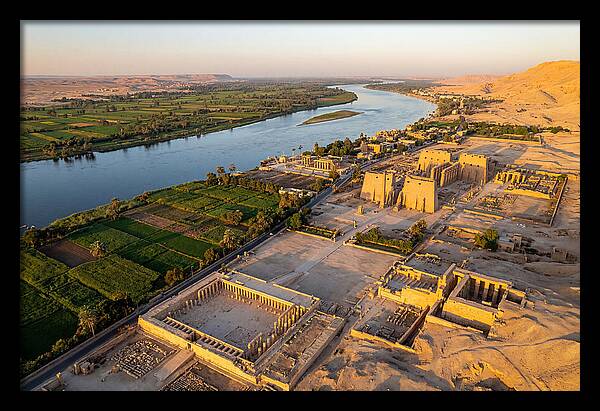 Luxor And The Nile At Golden Hour