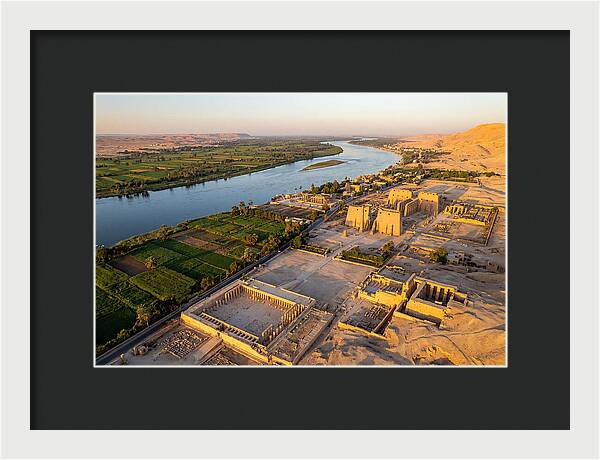 Luxor And The Nile At Golden Hour