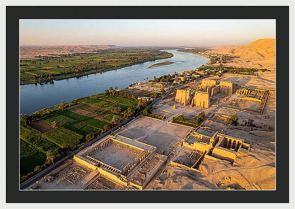 Luxor And The Nile At Golden Hour