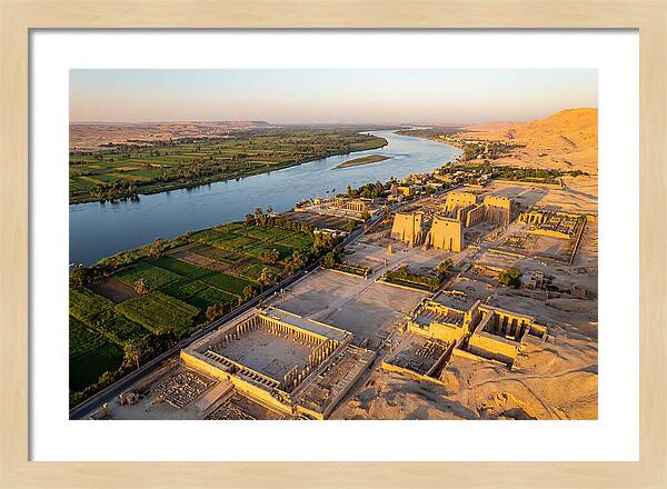 Luxor And The Nile At Golden Hour
