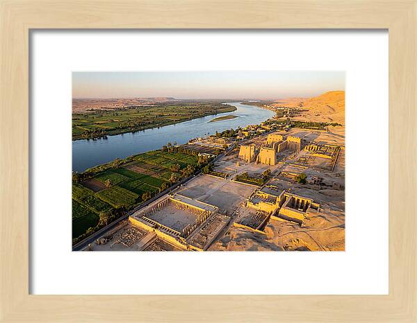 Luxor And The Nile At Golden Hour
