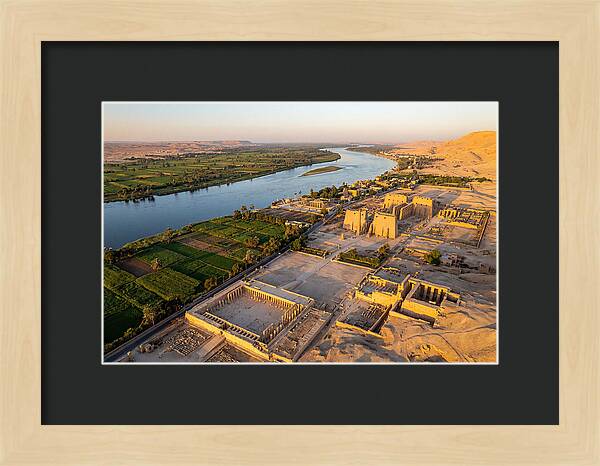 Luxor And The Nile At Golden Hour