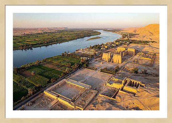 Luxor And The Nile At Golden Hour