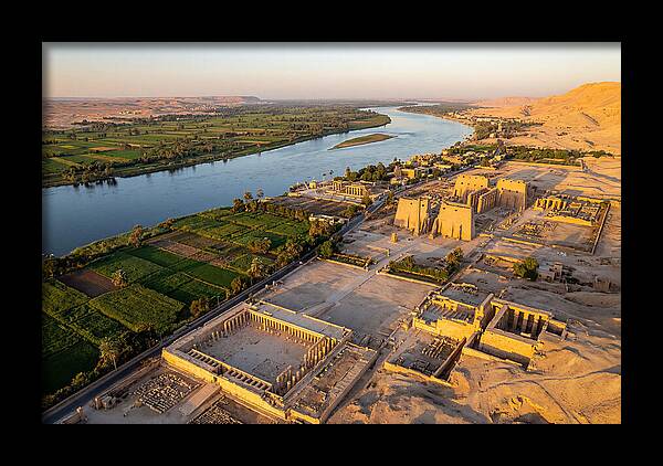Luxor And The Nile At Golden Hour