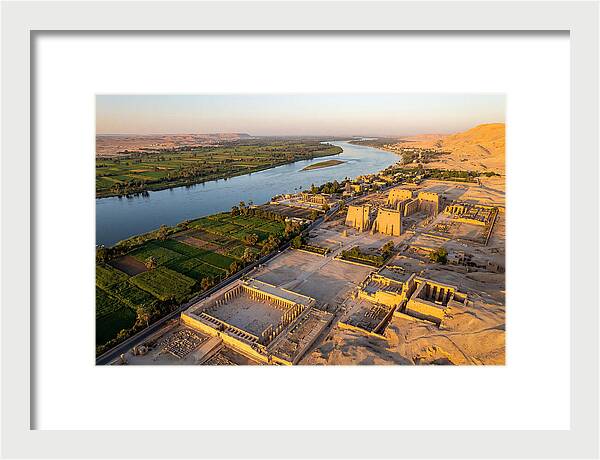Luxor And The Nile At Golden Hour