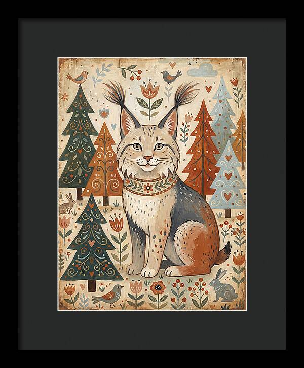 Lynx Among Whimsical Trees