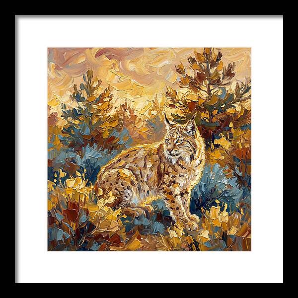 Lynx In A Mediterranean Landscape