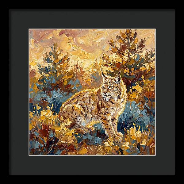 Lynx In A Mediterranean Landscape