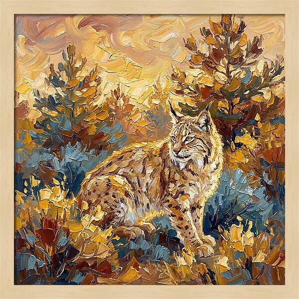 Lynx In A Mediterranean Landscape