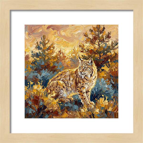 Lynx In A Mediterranean Landscape