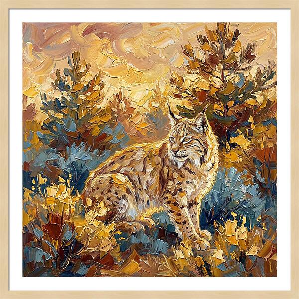 Lynx In A Mediterranean Landscape